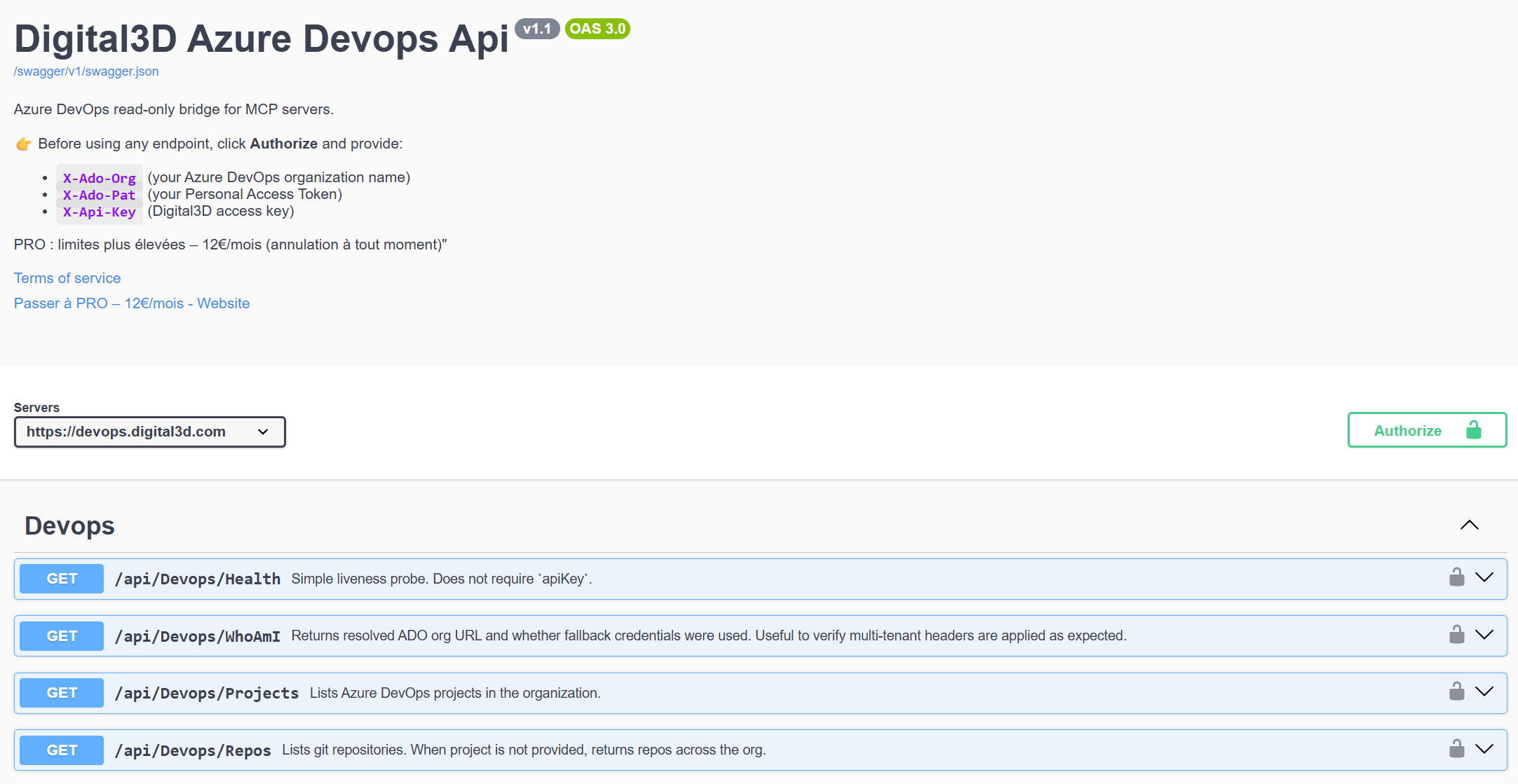 API Azure DevOps pour vos intelligences artificielles